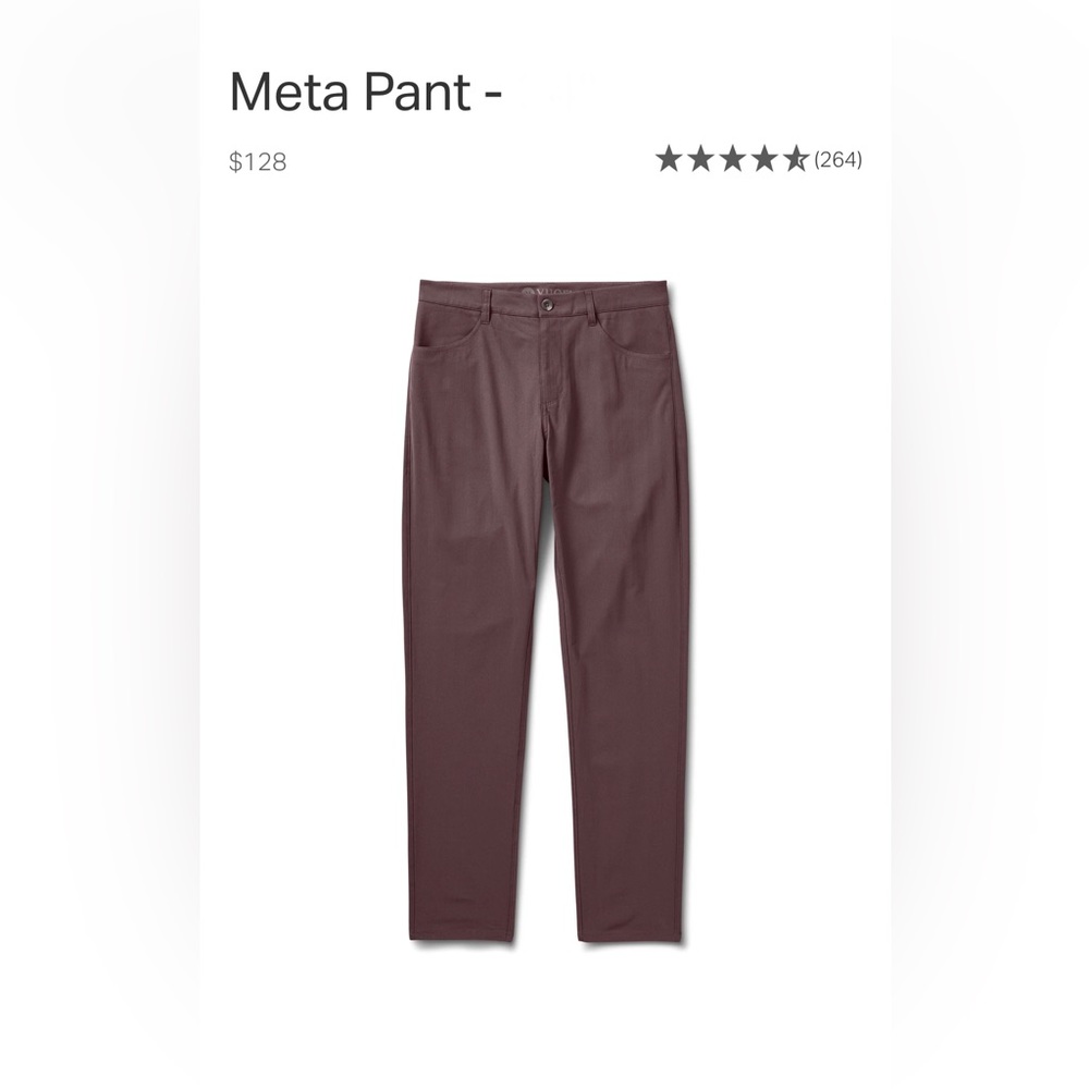 New with tags | Vuori Men’s 30” Meta Pant